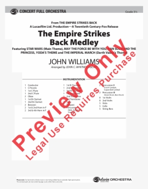 The Empire Strikes Back Medley Thumbnail - Harry Potter Dragon Flight Sheet Music