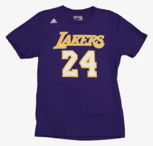 Kobe Bryant Los Angeles Lakers T-shirt Front - Adidas Swingman Los Angeles Lakers L