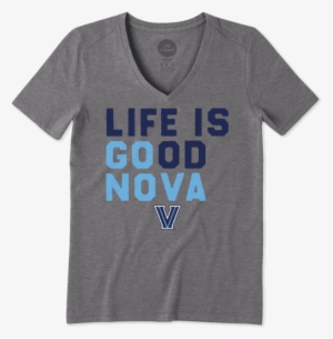 Women's Villanova Wildcats Lig Go Team Cool - Life Is Good Women's Notre Dame Love Cool Vee