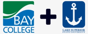 Bay College Plus Lake Superior State Logo - Bay De Noc Community College