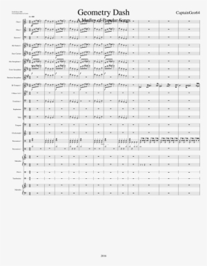 Print - Geometry Dash Songs In Alto Sax