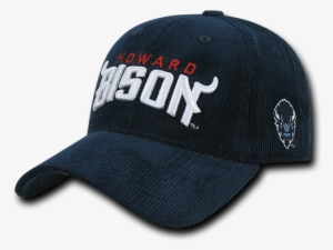 Ncaa Howard University Bisons Structured Corduroy Baseball - W Republic Apparel Relaxed Plastic Closure Mesh Rear