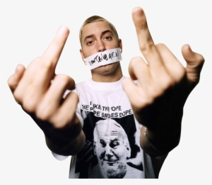 Image Result For Eminem Png - Slim Shady Middle Finger