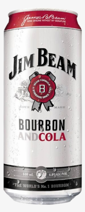 Picture Of Jim Beam Bourbon & Cola 4 Pack Cans - Jim Beam Bourbon Cans