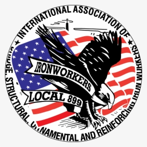 09-603 Ironworkers Round Decal - International Association Of Bridge, Structural, Ornamental