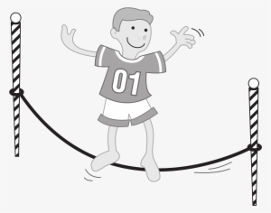 Big Image - Slackline Kinder Clipart