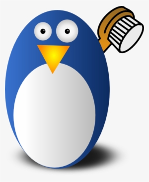 This Free Clipart Png Design Of Blue Penguin Cliparts Pinguin Mit Handtuch Transparenter Hintergrund Transparent Png 486x593 Free Download On Nicepng