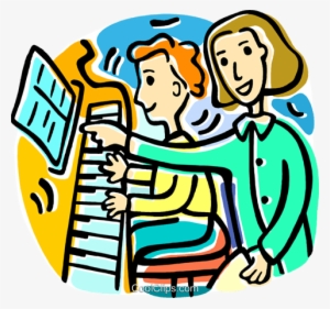Piano Practice Clip Art - Music Teacher Clip Art