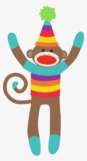 Year Of The Monkey Clipart 4 Monkey - Colorful Sock Monkey Clip Art
