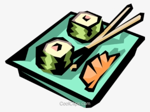 Sushi Royalty Free Vector Clip Art Illustration - Clip Art