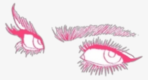 Eyes Pink Manga Anime Drawing Cute Girly Grunge Aesthet - Eyes Drawing Tumblr Transparent