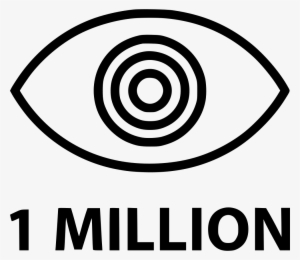 One Million Views Eye Comments - 1 Million Views Icon