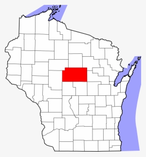Map Of Wisconsin Highlighting Marathon County - Trempealeau County
