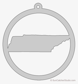 Tennessee Map Circle Free Scroll Saw Pattern Shape - Pattern