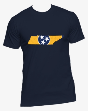 Tennessee Flag State Outline Yellow Mens Short Sleeve - Avatar The Last Airbender Girl Shirt