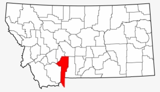 Map Of Montana Highlighting Gallatin County - Gallatin County