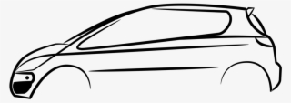 Car Side View Free Siluetcoltcz3 - Car Line Drawing Vector Png