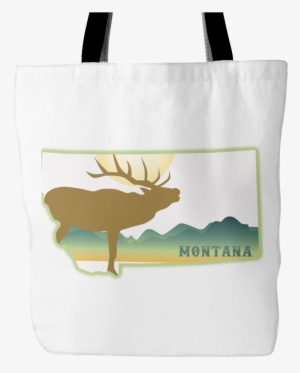 Montana Mountain Elk Tote Bag - Tote Bag