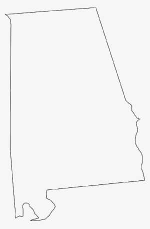 Alabama State Map Outline - United States Of America