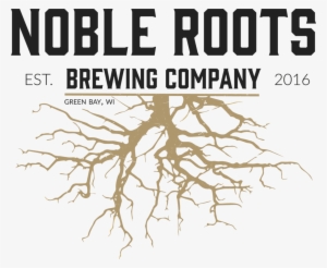 Noble Roots Brewing Company Light Background - Tree Roots Silhouette