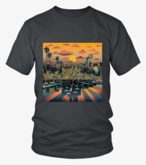 Teelaunch - Los Angeles City Skyline Canvas Print - Small