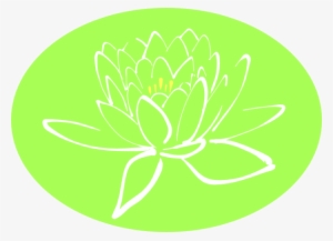 How To Set Use White Lotus Outline Clipart - Lotus Flower Outline