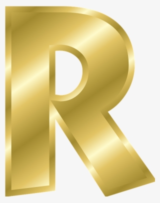 Letter R In Gold