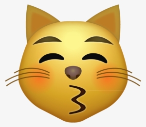 Kisses Clipart Emoji - Cat Emoji Png