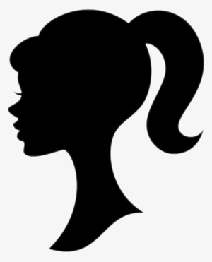 Report Abuse - Barbie Head Silhouette
