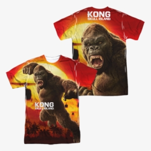 Skull Island™ Kong Attacks All Over T Shirt - Kong Skull Island Shirt