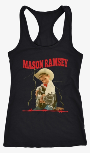 Mason Ramsey Yodeling Boy Guitar Shirt - Lesbian Shirt Racerback Tank Top T-shirt. Funny Lesbian
