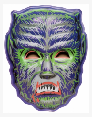 Large Midnight Man Wolf Vac-tastic Plastic Mask Wall - Mask