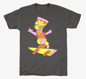 Pizza Cartoon Stoner Boy Mens T-shirt - Gay Jesus Shirt