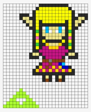 Princess Zelda Skyward Sword Perler Bead Pattern / - Princess Zelda Perler Beads Pattern