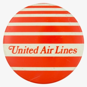 United Air Lines Advertising Button Museum - Circle