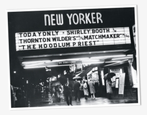 The New Yorker Theater, One Of Many Repertory Houses - Monochrome