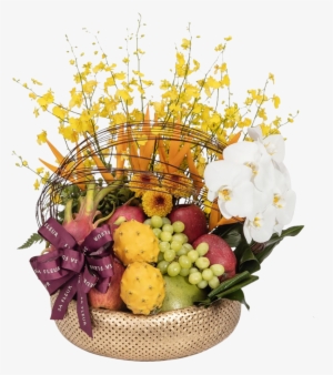 Sa Fleur Golden Basket - Flower