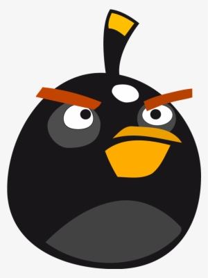 Angry Birds Black - Black Angry Bird Png