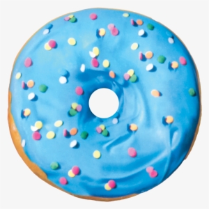 Pink Doughnut Png Download - Blue And Pink Donut