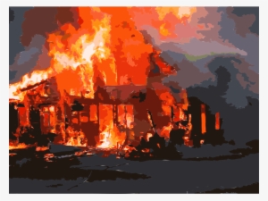 Structure Fire Combustion House Computer Icons - House On Fire Png