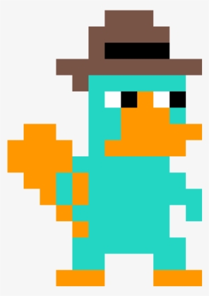 Perry The Platypus - Pixel Art Perry The Platypus