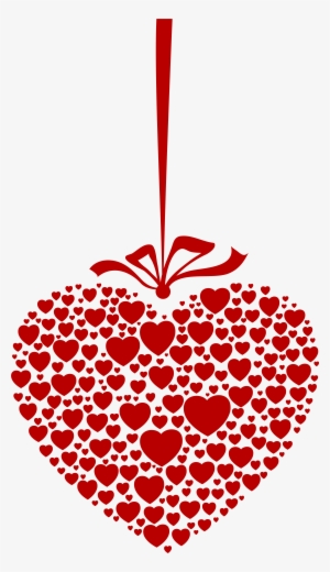 Hanging Heart Transparent Png Clip Art Image - Hanging Valentine Hearts Png