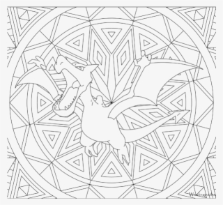 Adult Pokemon Coloring Page Aerodactyl - Pokemon Mandala