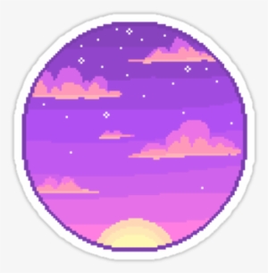 Transparent Space Tumblr Pixel Planet - Pastel Pixel