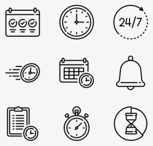Time Management - Cafe Icons