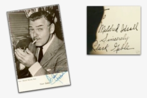 Here Are Examples Of Secretarial Signatures Of Gable - Clark Gable Signature