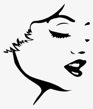 Sticker Marilyn Monroe Visage Ambiance Sticker Kc 2666 - Outline Of A Face Art