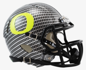 Oregon Ducks Carbon Fiber Hydrofx Ncaa Speed Mini Helmet - Oregon Ducks Football Helmets