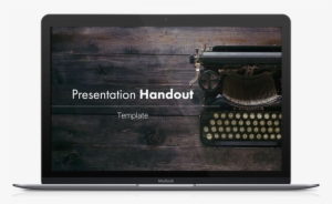 Presentation Handout Template 1 - Vintage Typewriter