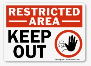Keep Out Png Free Download - Restricted Area No Trespassing